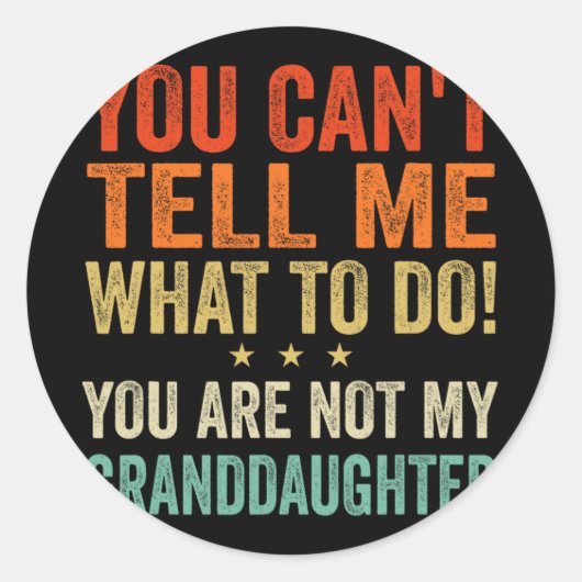 私の祖父じゃないから何をすればいいか言えない ラウンドシール (正面)