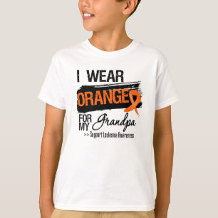 私の祖父のための白血病のリボン Tシャツ