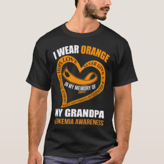 私の祖父LEUKEMIA認識度を覚えて Tシャツ