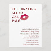 私の祝ギャル・ガレンティンの昼の女の子の夜 ポストカード (正面)