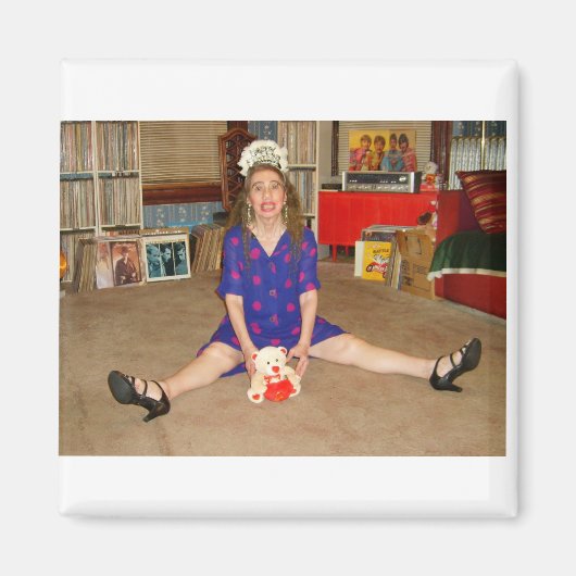 私の祝歌う玩具で新年 マグネット (正面)