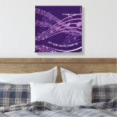 私の神が私の上で歌うゼファニヤ3:17紫の音楽 キャンバスプリント (インサイチュ (寝室))