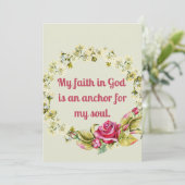 私の神に対する信仰はいかり証である サンキューカード (スタンド正面)