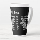 私の神のみ専門マグカップ カフェラテマグ (右アングル)