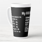私の神のみ専門マグカップ カフェラテマグ (左アングル)