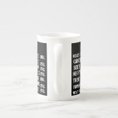 私の神のみ専門マグカップ ボーンチャイナマグカップ (裏面)