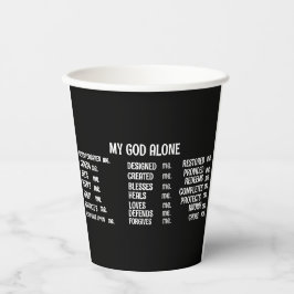 私の神のみ専門マグカップ 紙コップ