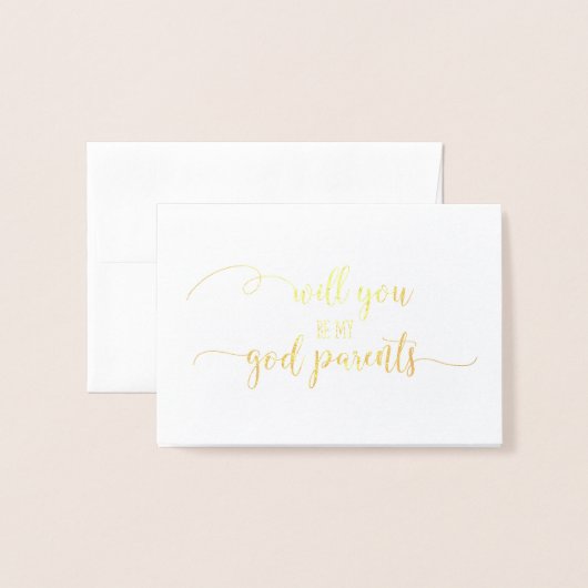 私の神の両親の要求カードになるかどうか 箔カード (封筒付き正面)