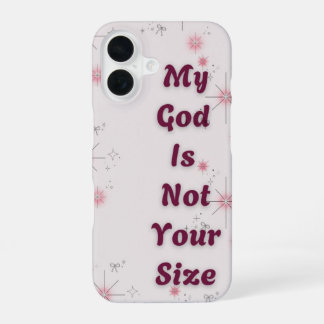 「私の神はあなたの大きさではない」 IPhoneケース iPhone 16ケース