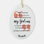 私の神はキリスト教の祈りの言葉 セラミックオーナメント (右)