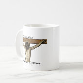 私の神はハンマーを運びます コーヒーマグカップ (正面左)