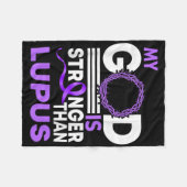 私の神はルパのリボンより強い認識度 フリースブランケット (正面(横))