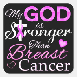 私の神は乳がんよりも強い スクエアシール