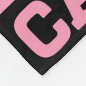 私の神は乳がん認識度Chより強い フリースブランケット (角)