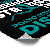 私の神は多嚢胞性腎疾患よりも強い ポスター (角)