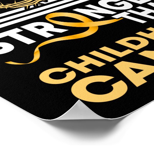 私の神は小児がんの認識度よりも強い ポスター (角)