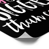 私の神は癌クリスチャンより大きい認識度 ポスター (角)