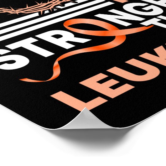 私の神は白血病の認識度より強い ポスター (角)