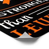 私の神は白血病の認識度ハートより強い ポスター (角)