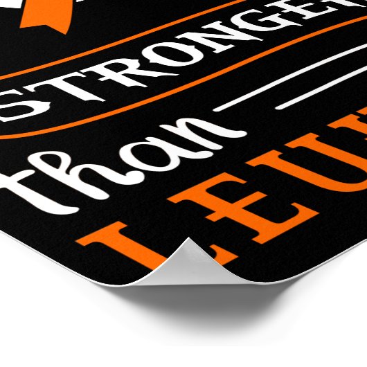 私の神は白血病の認識度ハートより強い ポスター (角)