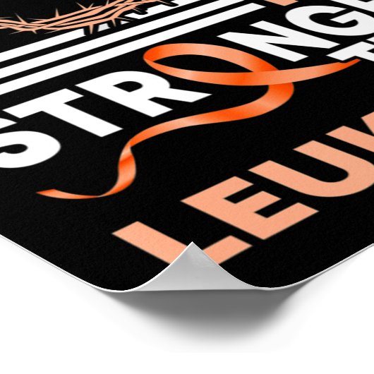 私の神は白血病認識度Rより強い信仰 ポスター (角)