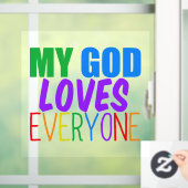 私の神は皆に美しい虹を愛す ウィンドウサイン (ホーム)