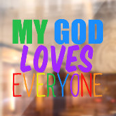 私の神は皆に美しい虹を愛す ウィンドウサイン (シート2)