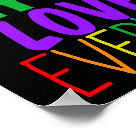 私の神は皆に美しい虹を愛す ポスター (角)