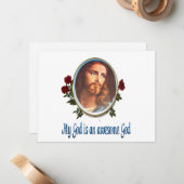 私の神は神素晴らしだ ノートカード (正面/裏面インサイチュ)