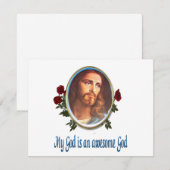 私の神は神素晴らしだ ノートカード (正面/裏面)