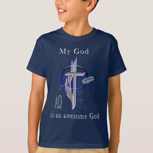 私の神は神素晴らしだ Tシャツ (正面)