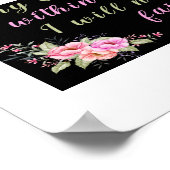 「私の神は私の中にいるから」ブラックウォールポスター ポスター (角)