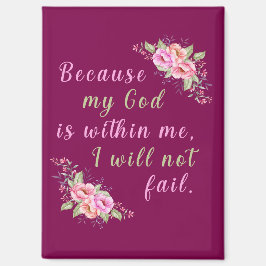 私の神は私の内にいるからだ（ワイン） マグネット