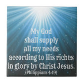 私の神は私のneeds.jpgをすべて供給します タイル (正面)