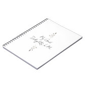 私の神は私を喜ぶゼファニヤ3:17葉の芸術 ノートブック (左側)