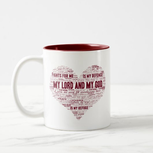 私の神は私を愛している – 11 oz Mug ツートーンマグカップ (左)