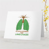 私の神は肺がんよりも強い カード (黄色い花)