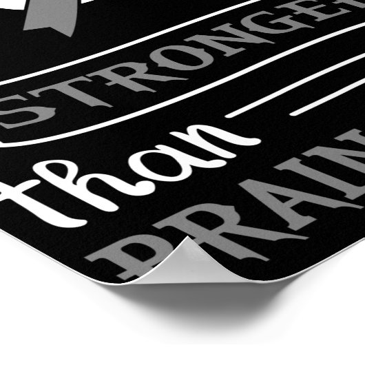 私の神は脳がん灰色帯より強い ポスター (角)