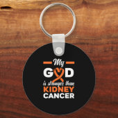 私の神は腎臓がん戦士より強い キーホルダー (裏面)