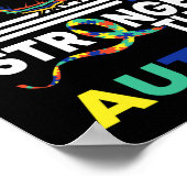 私の神は自閉症の意識よりも強い信仰 ポスター (角)