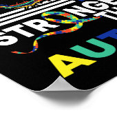 私の神は自閉症の意識よりも強い信仰 ポスター (角)