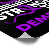 私の神は認知症のリボンより強い認識度 ポスター (角)