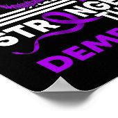 私の神は認知症のリボンより強い認識度 ポスター (角)