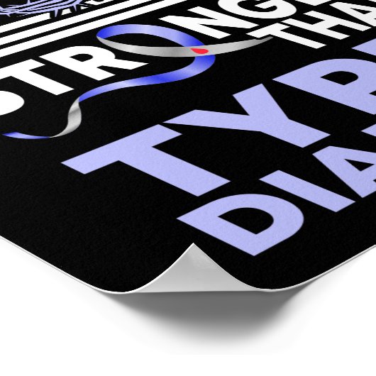 私の神は1型糖尿病認識度より強い ポスター (角)