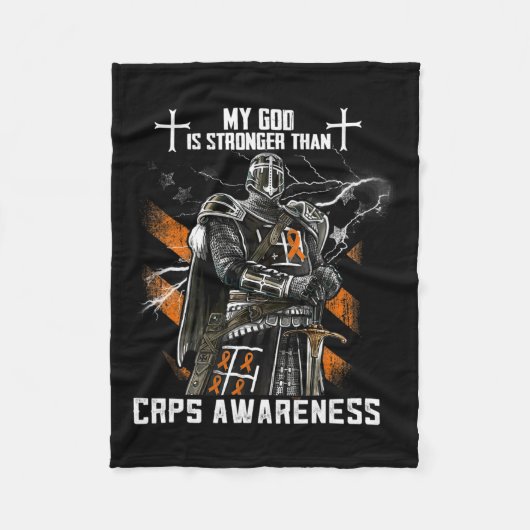 私の神はCrps認識度より強い フリースブランケット (正面)