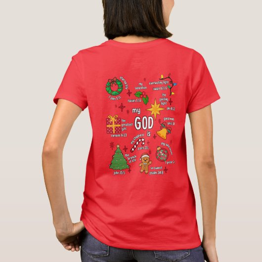 私の神はTシャツ Tシャツ (裏面)