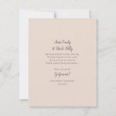 私の神様の完全な写真招待状 招待状 (裏面)