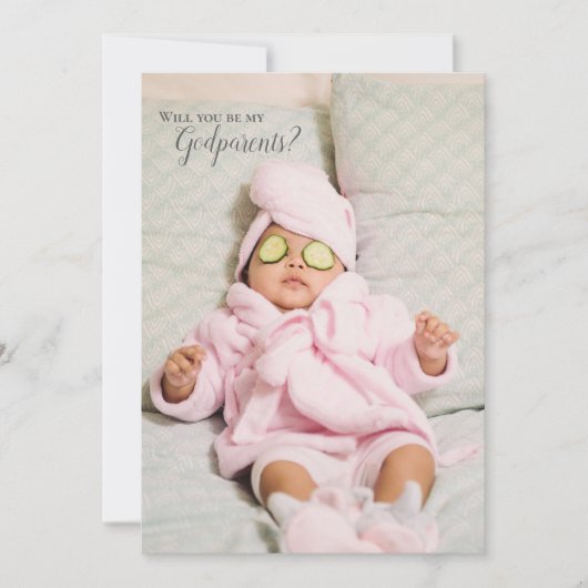 私の神様の完全な写真招待状 招待状 (正面)