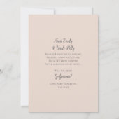 私の神様の完全な写真招待状 招待状 (裏面)