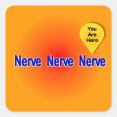 私の神経が限界 スクエアシール (正面)